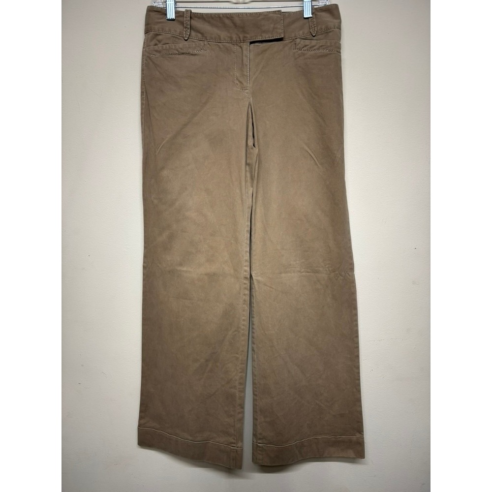 Ann Taylor LOFT Marisa Brown Straight Leg Chino Pants Women's Size 2 Office Work